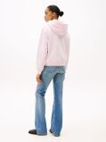 Pink Contrast Hilfiger Flag Embroidery Hoody  Women