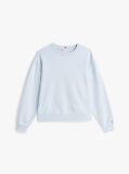 Blue Contrast Hilfiger Flag Embroidery Sweatshirt  Women