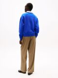 Blue Contrast Hilfiger Flag Embroidery Sweatshirt  Women