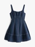 Blue The Sofia Capsule Pure Linen Mini Dress  Women