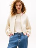 Beige The Sofia Capsule Wool Blend Bomber Jacket  Women