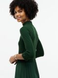 Green Pleated Midi Fit And Flare Dress  Women