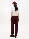 Red Logo Embroidery Cuffed Joggers  Women