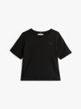 Μαύρο Άνετο T-Shirt Με Λογότυπο  Γυναίκες