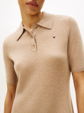 Brown Soft Wool Fit And Flare Mini Dress  Women