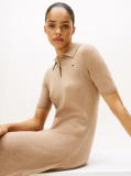 Brown Soft Wool Fit And Flare Mini Dress  Women