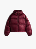 Red Ultra Lightweight Down Ripstop Puffer Jacket  Women