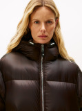 Brown Ultra Lightweight Down Ripstop Puffer Coat  Women