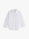 White Relaxed Fit Wide Sleeve Shirt  Women