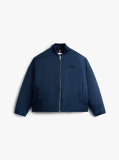 Blue Padded Water Repellent Relaxed Bomber Jacket  Women