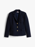 Blue TH Crest Embroidery Slim Fit Blazer  Women
