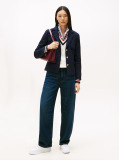Blue TH Crest Embroidery Slim Fit Blazer  Women