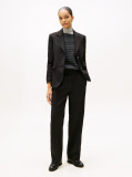 Black Regular Fit Timeless Wool Blend Blazer  Women