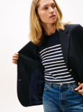 Blue Regular Fit Timeless Wool Blend Blazer  Women