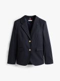 Blue Regular Fit Timeless Wool Blend Blazer  Women