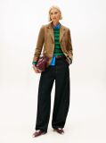 Brown Regular Fit Timeless Wool Blend Blazer  Women