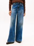 Blue 70s High Rise Wide Leg Jeans  Women