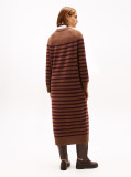 Multi Stripe Midi Jumper Dress With Cashmere  Women