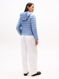 Blue Down Regular Hooded Jacket  Women