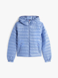 Blue Down Regular Hooded Jacket  Women