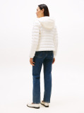 Beige Down Regular Hooded Jacket  Women