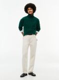 Green Cable Knit Soft Wool Relaxed Jumper  Women