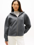 Γκρι Hoody Με Κεντητό Λογότυπο Και Κουκούλα  Γυναίκες
