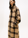 Multi Oversized Καρό Παλτό Με Ζώνη  Γυναίκες