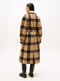 Multi Oversized Καρό Παλτό Με Ζώνη  Γυναίκες