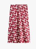 Multi Textured Drawstring Straight Midi Skirt  Women