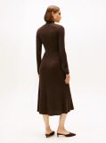 Brown Midi Soft Wool Jumper Dress  Women