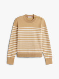 Multi Jersey Gold-Tone Button Jumper  Women