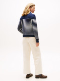 Multi Jersey Gold-Tone Button Jumper  Women