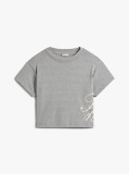 Grey Logo Appliqué Relaxed T-Shirt  Women