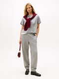 Grey Logo Appliqué Relaxed T-Shirt  Women