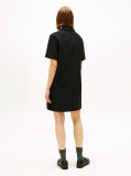 Black Half-Zip Relaxed Shift Dress  Women