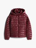Red Water Repellent Padded Packable Slim Jacket  Women