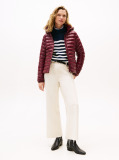 Red Water Repellent Padded Packable Slim Jacket  Women