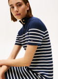 Multi Jersey Mock Neck Mini Jumper Dress  Women
