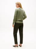 Green Boat Neck Pure Wool Jumper  Women