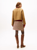 Khaki Double-Faced Wool Blend Jacket  Women