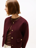 Red Double-Faced Wool Blend Jacket  Women