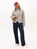 Multi Gold-Tone Button Relaxed Rugby Sweatshirt  Women