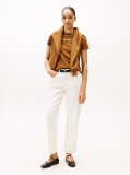 Khaki Textured Logo T-Shirt  Women