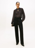 Multi Viscose Georgette Long Sleeve Blouse  Women
