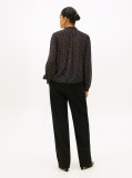 Multi Viscose Georgette Long Sleeve Blouse  Women