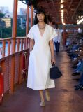 Άσπρο The Runway Collection Slim Φόρεμα Midi Σε Στιλ Πουκάμισο  Γυναίκες