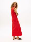 Κόκκινο The Runway Collection Midi Φόρεμα Πόλο Αμάνικο  Γυναίκες