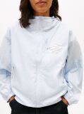 Blue Water Resistant Ripstop Hooded Jacket  Women