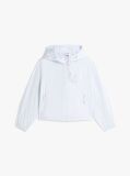 Blue Water Resistant Ripstop Hooded Jacket  Women